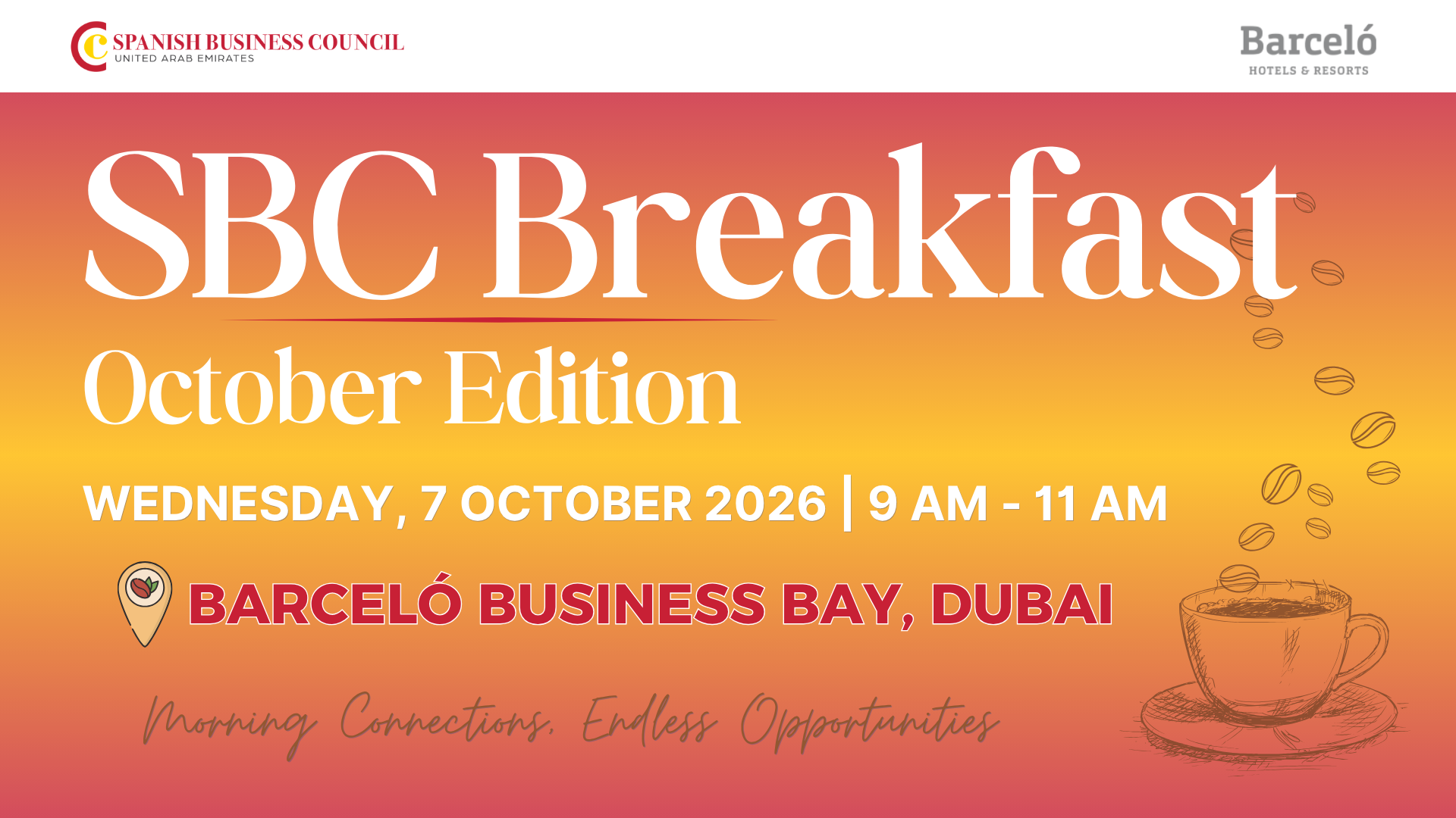 THE SBC BREAKFAST | OCTOBER EDITION AT BARCELÓ BUSINESS BAY DUBAI
